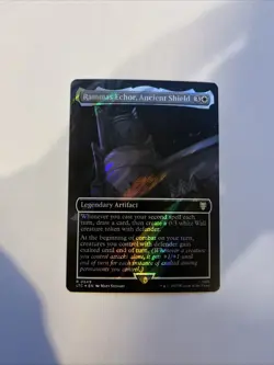 Rammas Echor Ancient Shield Borderless Surge Foil Card #0549 MTG LP - Image 1