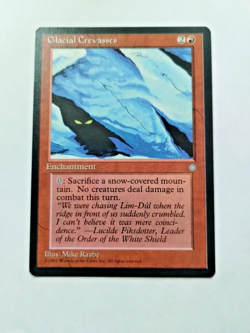 MTG Glacial Crevasses Ice Age Regular Rare - Uncirculated - Image 1