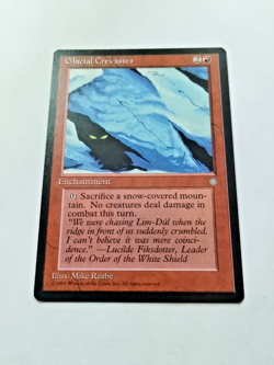 MTG Glacial Crevasses Ice Age Regular Rare - Uncirculated - Image 2