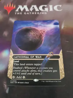Mtg. Cathedral of War. #06. Borderless. Edge of Eternities. Pack Fresh - Image 1