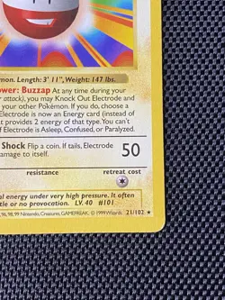 Electrode Base Set (Shadowless) 21/102 Rare 1st Edition Pokemon TCG LP - Image 4