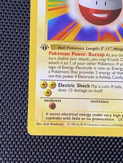 Electrode Base Set (Shadowless) 21/102 Rare 1st Edition Pokemon TCG LP - Image 5