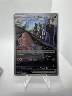 Team Rockets Dugtrio 239/217 - Pokemon TCG - Ascended Heros Illustration Rare - Image 1