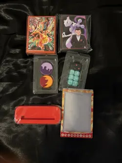 Pokemon Card Accessories Lot Dice, Card Sleeves And More - Image 1