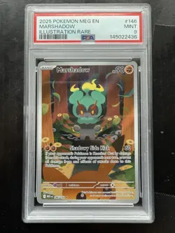 Pokemon Marshadow ME01 Mega Evolution 146/132 Illustration Rare Holo PSA 9 - Image 1