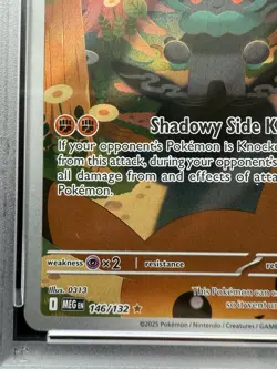 Pokemon Marshadow ME01 Mega Evolution 146/132 Illustration Rare Holo PSA 9 - Image 5
