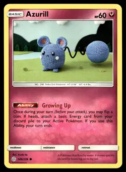 POKEMON AZURILL COSMIC ECLIPSE 146/236 C NM/M - Image 1
