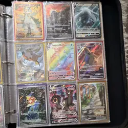 Pokemon TCG Fusion Strike Binder Lot - V/VSTAR Holo Pikachu Charizard Lugia - Image 1