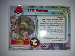 Topps Chrome Pokemon Golem #76 NM/M (A) - Image 2