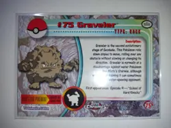 Topps Chrome Pokemon Graveler #75 NM/M (A) - Image 2