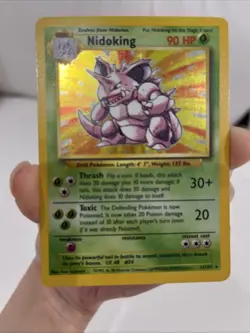Pokemon TCG Nidoking and Nidoqueen Holo Rare Base Set WOTC - Image 2