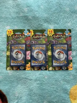 Pokemon 2012 MJ Holdings 15 card + 1 Promo Mystery Pack Factory Sealed Lot of 3 - Image 1