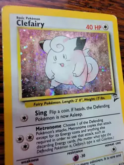 MP - Pokemon TCG Clefairy Base Set 2 6/130 Holo Unlimited Holo Rare - Image 2