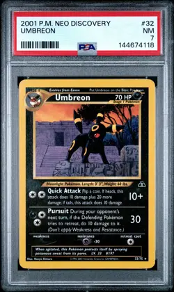 Umbreon - Pokemon Neo Discovery #32 PSA 7.0 - Image 1