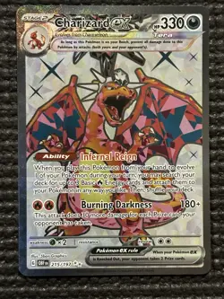 Charizard ex 215/197 Obsidian Flames 215/197 Ultra Rare Full Pokemon Textured - Image 1