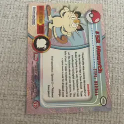 #52 Meowth, Pokemon TCG Red Logo Topps TV Animation Edition, Reg, NM - Image 2