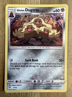 Alolan Dugtrio - 11/12 - Pokemon TCG Mc Donalds Promo Holo Card HP - Image 1