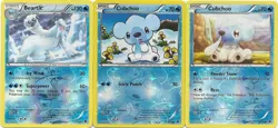 3 POKEMON RARE BEARTIC 31/98 & 2 CUBCHOO 29, 28/98 -EMERGING POWERS-REV HOLO - Image 1