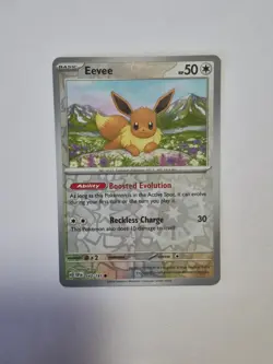 Eevee 143/191 Common Surging Sparks Pokemon Reverse Holo Near Mint - Image 1