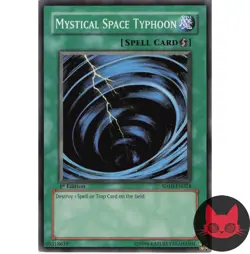 Yugioh Mystical Space Typhoon SD10-EN024 Common 1st Edition NM - Image 1