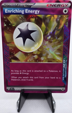 Enriching Energy 191/191 Sv08: Surging Sparks ACE SPEC Rare Holo Pokemon TCG - Image 1