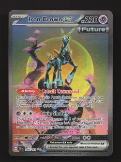 Iron Crown ex 206/162 Special Illustration Rare Temporal Forces Pokemon NM - Image 1
