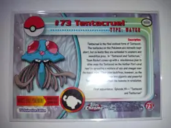 Topps Chrome Pokemon Tentacruel #73 NM/M (A) - Image 2