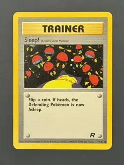 Pokemon Sleep! (Rocket's Secret Machine) 79/82 Unlimited Team Rocket Vintage LP - Image 1