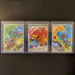 Mint Pokemon TCG First Partner Bulbasaur 37 Charmander 38 Squirtle 39 Holo Lot 3 - Image 1