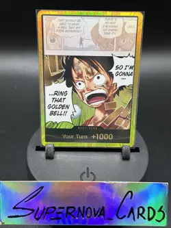 One Piece Gold DON!! OP15 Luffy Ring That Golden Bell Adventure On Kami's Island - Image 1