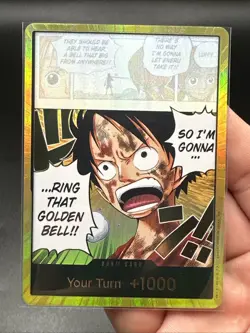 One Piece Gold DON!! OP15 Luffy Ring That Golden Bell Adventure On Kami's Island - Image 2