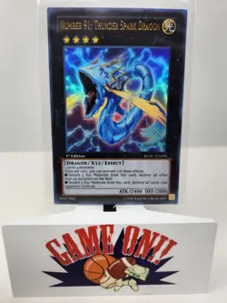 YuGiOh Number 91: Thunder Spark Dragon REDU-EN098 1st Edition Ultra Rare NM - Image 1