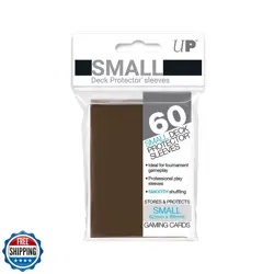 Ultra Pro Card Supplies YUGIOH Deck Protector Sleeves Brown 60 Count - Image 1
