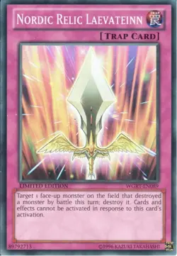 WGRT-EN089 Nordic Relic Laevateinn Super Rare Limited Edition NM YuGiOh TCG - Image 1