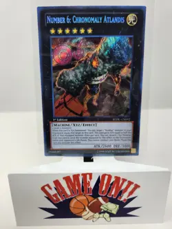 YuGiOh Number 6: Chronomaly Atlandis REDU-EN092 1st Edition Secret Rare NM - Image 1