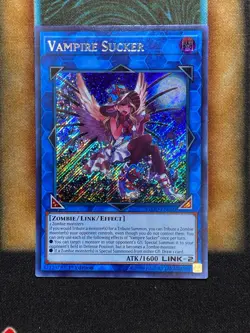 Yugioh Vampire Sucker FLOD-EN050 Secret Rare 1st Ed NM - Image 1