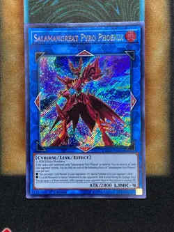Yugioh Salamangreat Pyro Phoenix CHIM-EN039 Secret Rare 1st Ed NM - Image 1