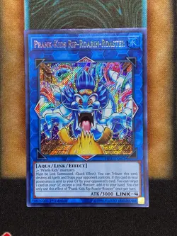 Yugioh Prank-Kids Rip-Roarin-Roaster HISU-EN022 Secret Rare 1st Ed LP - Image 1