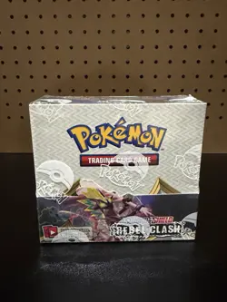 Pokemon - Rebel Clash Booster Box - FACTORY SEALED VERY MINTY 💎 W Acrylic - Image 2