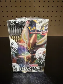 Pokemon - Rebel Clash Booster Box - FACTORY SEALED VERY MINTY 💎 W Acrylic - Image 3