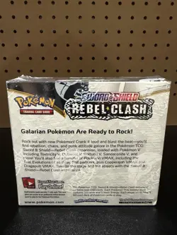 Pokemon - Rebel Clash Booster Box - FACTORY SEALED VERY MINTY 💎 W Acrylic - Image 4