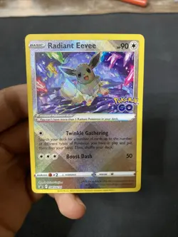Radiant Eevee Pokemon GO SWSH230 Holo Promo MINT - Image 1