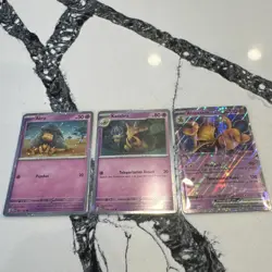 Pokemon 151 Abra Kadabra Alakazam EX Black Star TCG Promo Set - Image 1