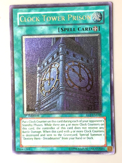 yugioh Clock Tower Prison EOJ-EN048 Ultimate Rare 1st Ed Near Mint - Image 1