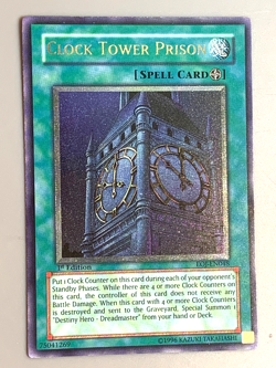 yugioh Clock Tower Prison EOJ-EN048 Ultimate Rare 1st Ed Near Mint - Image 2