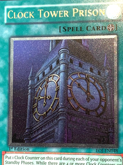 yugioh Clock Tower Prison EOJ-EN048 Ultimate Rare 1st Ed Near Mint - Image 3