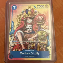 Monkey.D.Luffy (2nd Anniversary Stamped Promo) P-043 - English NM - One Piece - Image 1
