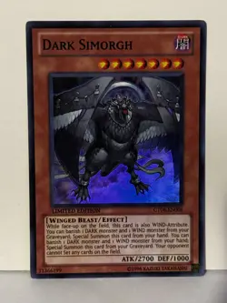 Dark Simorgh Super Rare CT08-EN006 Limited Yugioh NM - Image 1