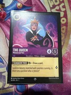 The Queen - Wicked and Vain Super Rare The First Chapter 56/204 Disney Lorcana - Image 1