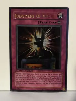 Judgment of Anubis Ultra Rare RDS-ENSE3 Limited Yugioh NM - Image 1